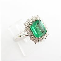 Ringe Orelù Dame in Weißgold Smeraldo 1.15 Ct 001036MZZZ - 001036MZZZ